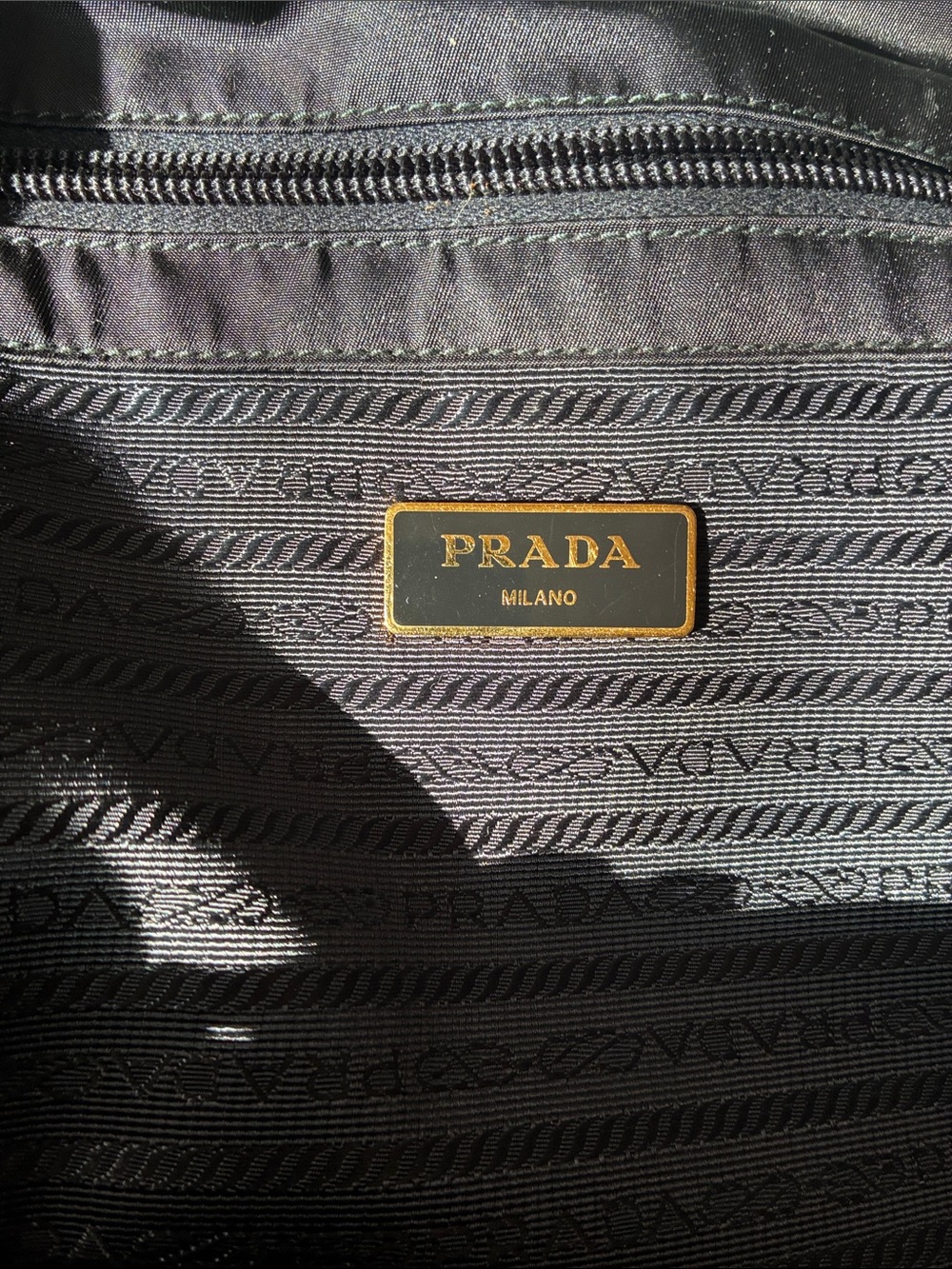 Prada Black Multicolor Graphic Duffel Bag - Picture 3 of 4